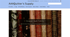 Desktop Screenshot of aaaquilterssupply.com